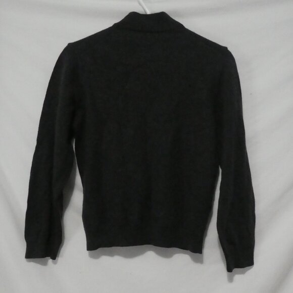 Classic Black Mock Neck Sweater | 17.5 inches pit to pit measured - Picture 2 of 14